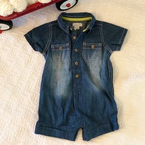Mud Pie Denim Romper 9-12 months